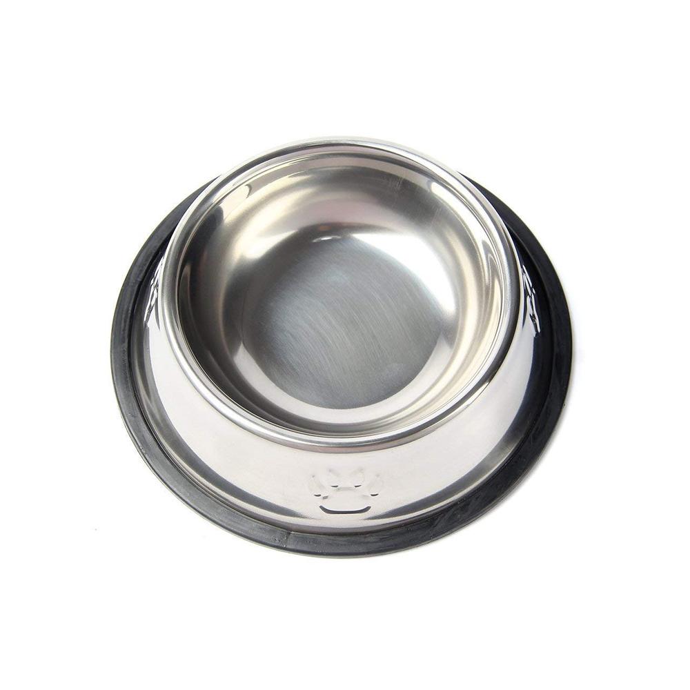 Qpey Pet Food Bowl Stainless Steel